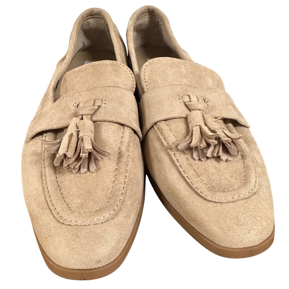 Steve Madden Colorado Tan Faux Suede Tassel Loafers Size 7M